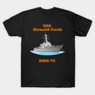 Donald Cook DDG-75 Destroyer Ship T-Shirt